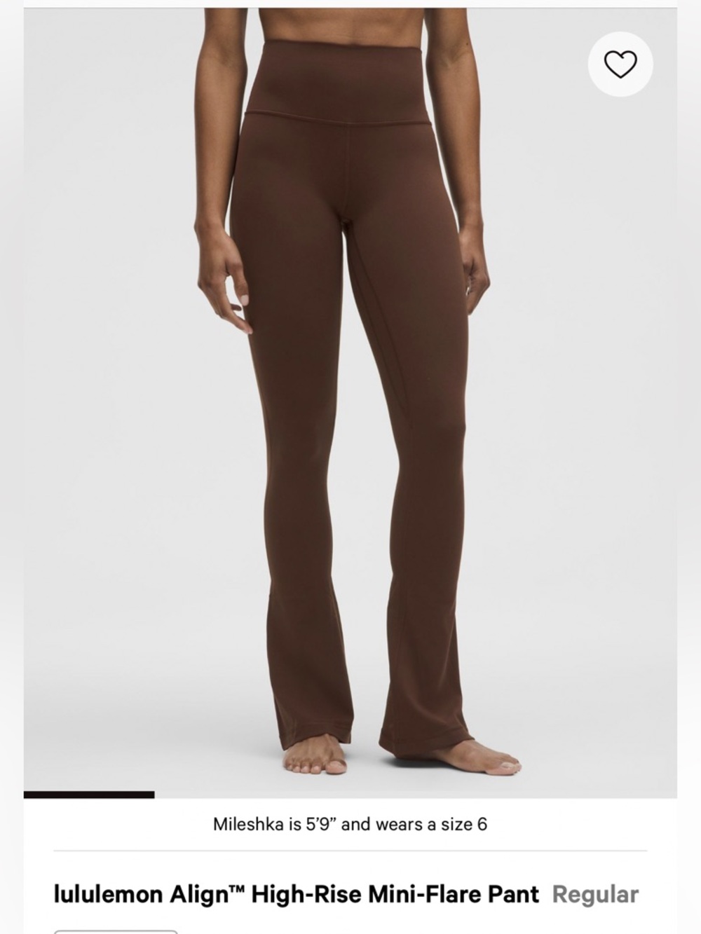 lululemon athletica Align High-Rise Mini-Flare Pant - Lava Cake